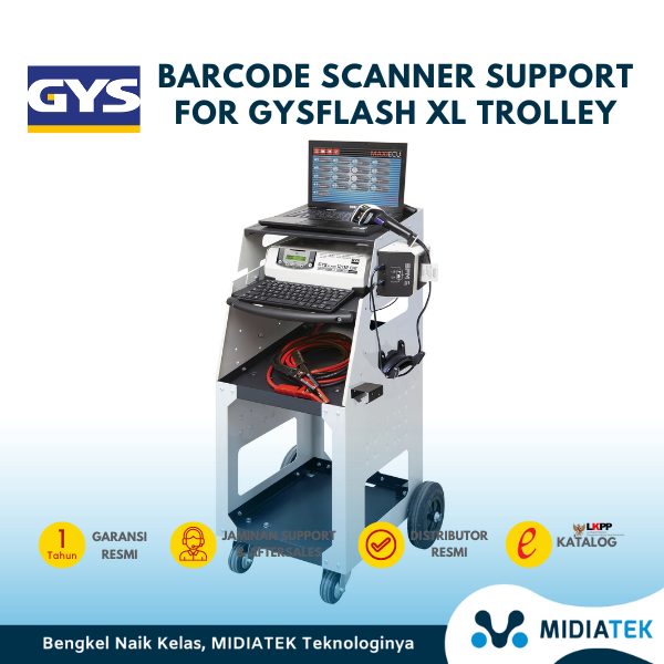 BARCODE SCANNER SUPPORT FOR GYSFLASH XL TROLLEY