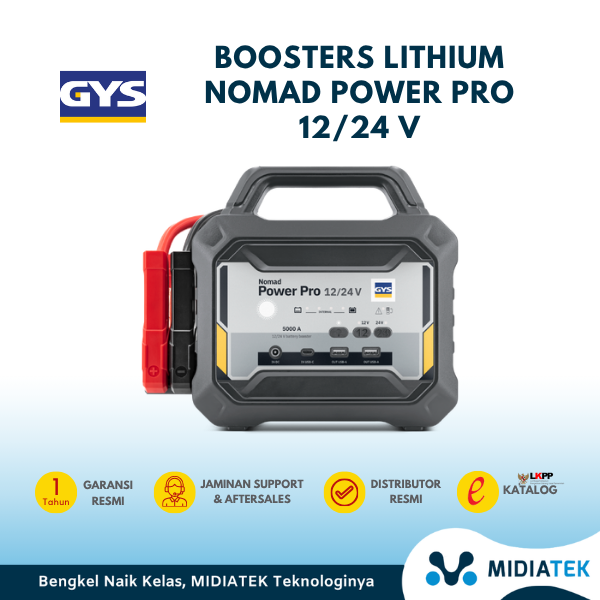 GYS BOOSTERS LITHIUM NOMAD POWER PRO 12/24 V
