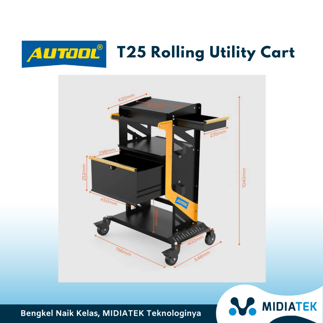 AUTOOL Trolly T25 Rolling Utility Cart — foto 3