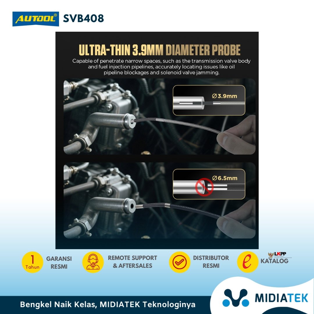 AUTOOL SVB408 Kamera Endoskop Mobil 360° 4-Arah — foto 6