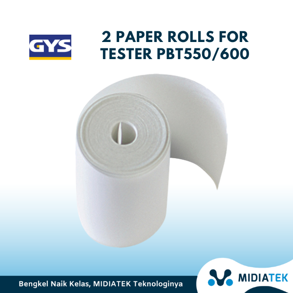 2 PAPER ROLLS FOR TESTER PBT550/600